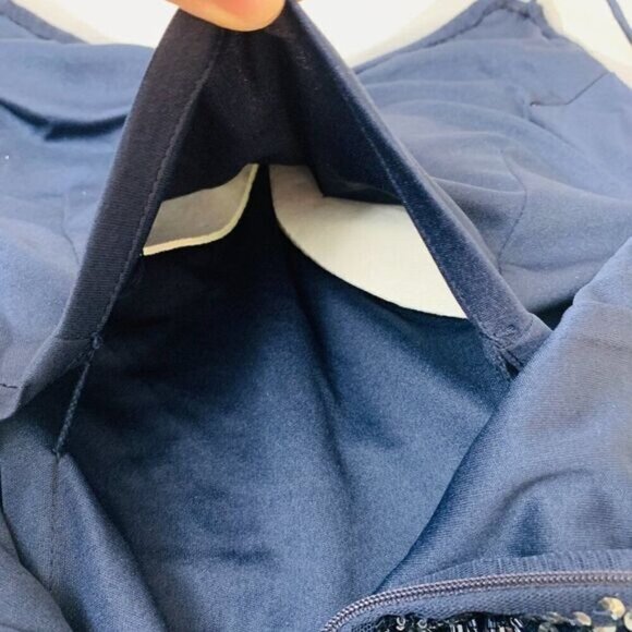 Aidan Mattox Deco Beaded Column Black-Tie Formal Gown Size 10 in Twilight Navy - Picture 6 of 13